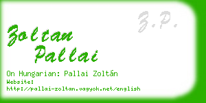 zoltan pallai business card